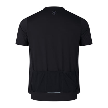 Maglia ENDURA LOOP ZIPPED Maniche Corte Nero