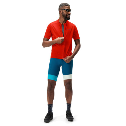 Maglia ENDURA LOOP ZIPPED Maniche Corte Rosso