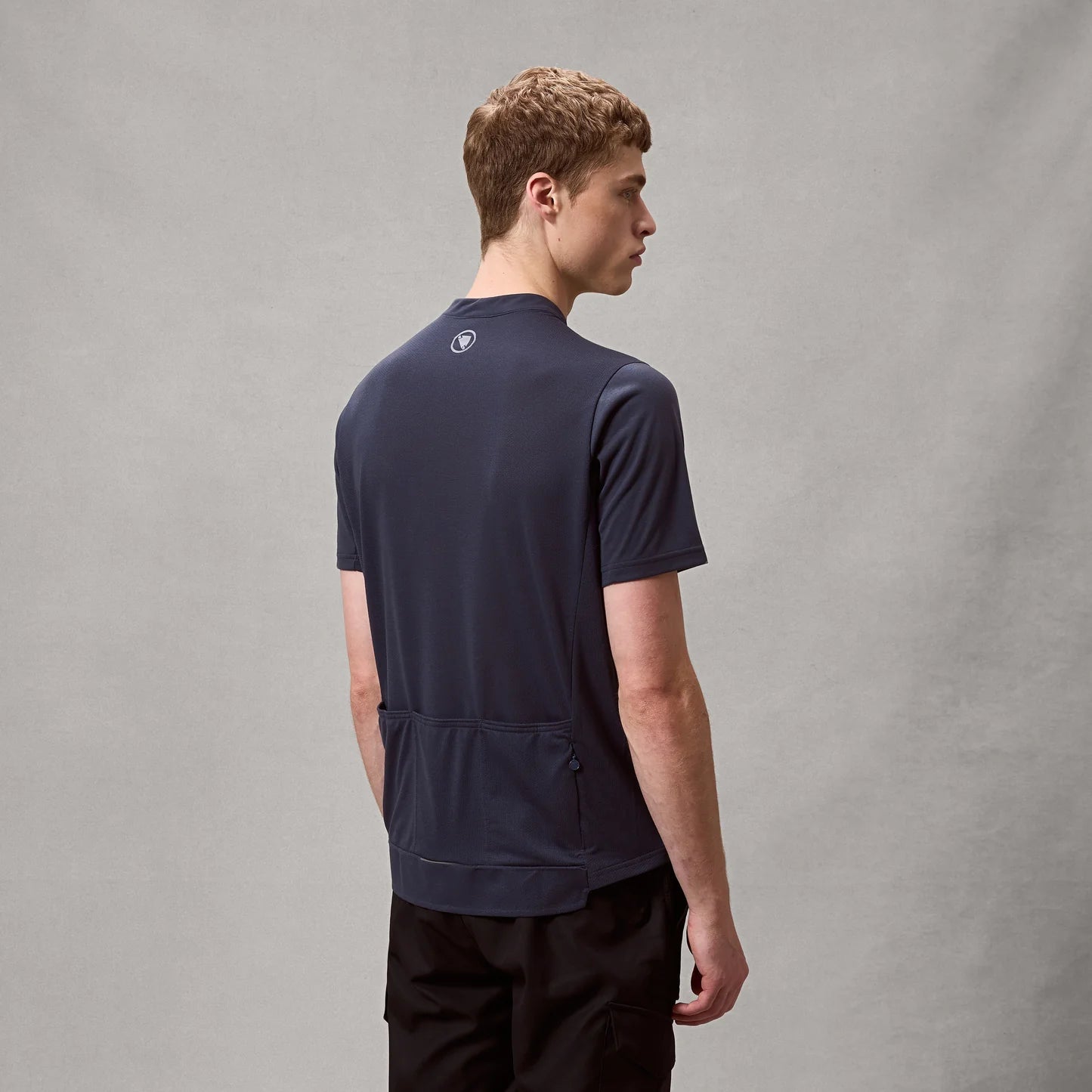 ENDURA LOOP ZIPPED Maglia a maniche corte in carbonio Grigio