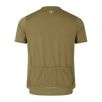 Maglia ENDURA LOOP ZIPPED Maniche Corte Kaki