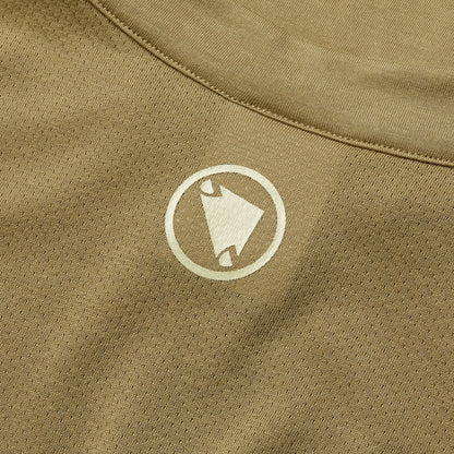 Maglia ENDURA LOOP ZIPPED Maniche Corte Kaki