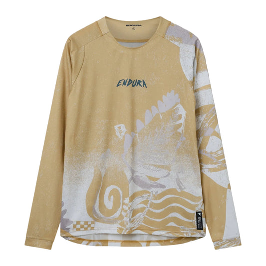 Maglia ENDURA SINGLETRACK PRINT Maniche Lunghe Sand