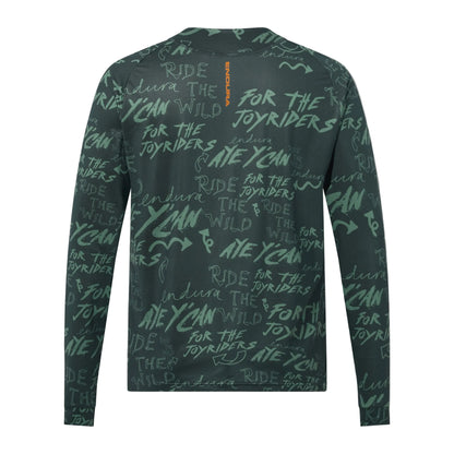 Maglia ENDURA SINGLETRACK PRINT Maniche Lunghe Carbon Verde