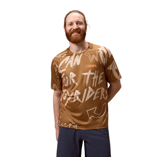 Maglia ENDURA SINGLETRACK PRINT Bronzo