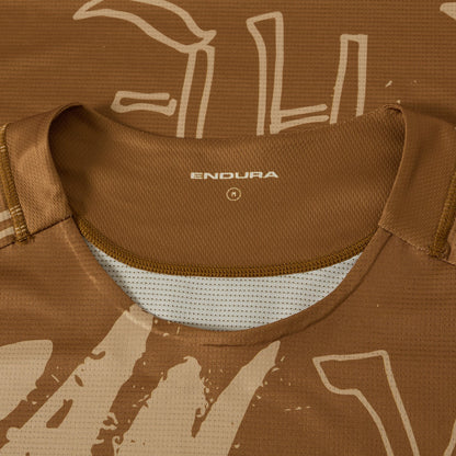 Maglia ENDURA SINGLETRACK PRINT Maniche Corte Bronze