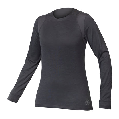 Maglia ENDURA SINGLETRACK Donna Maniche Lunghe Grigio