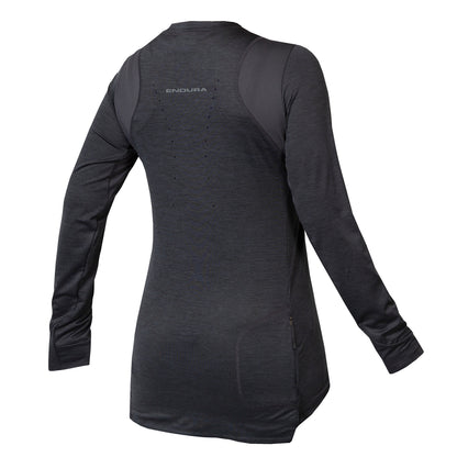 Maglia ENDURA SINGLETRACK Donna Maniche Lunghe Grigio