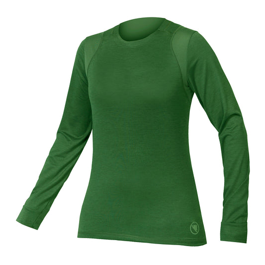 Maglia a maniche lunghe ENDURA SINGLETRACK Donna Verde