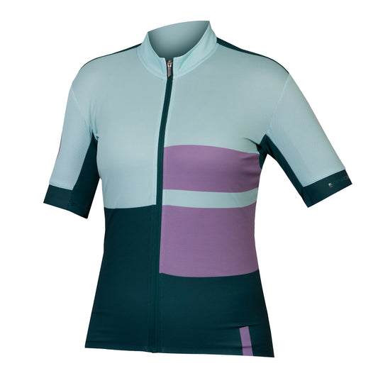 ENDURA FS260 PRINT Maglia a manica corta da donna blu/viola