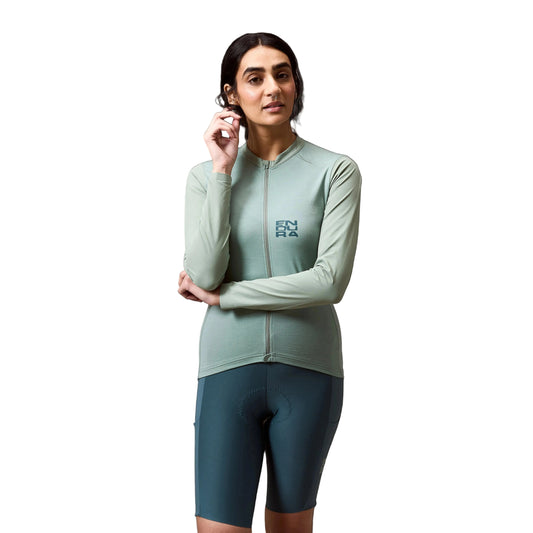 Maglia ENDURA ALLTRACK RIDE Donna Maniche Lunghe Sage Green