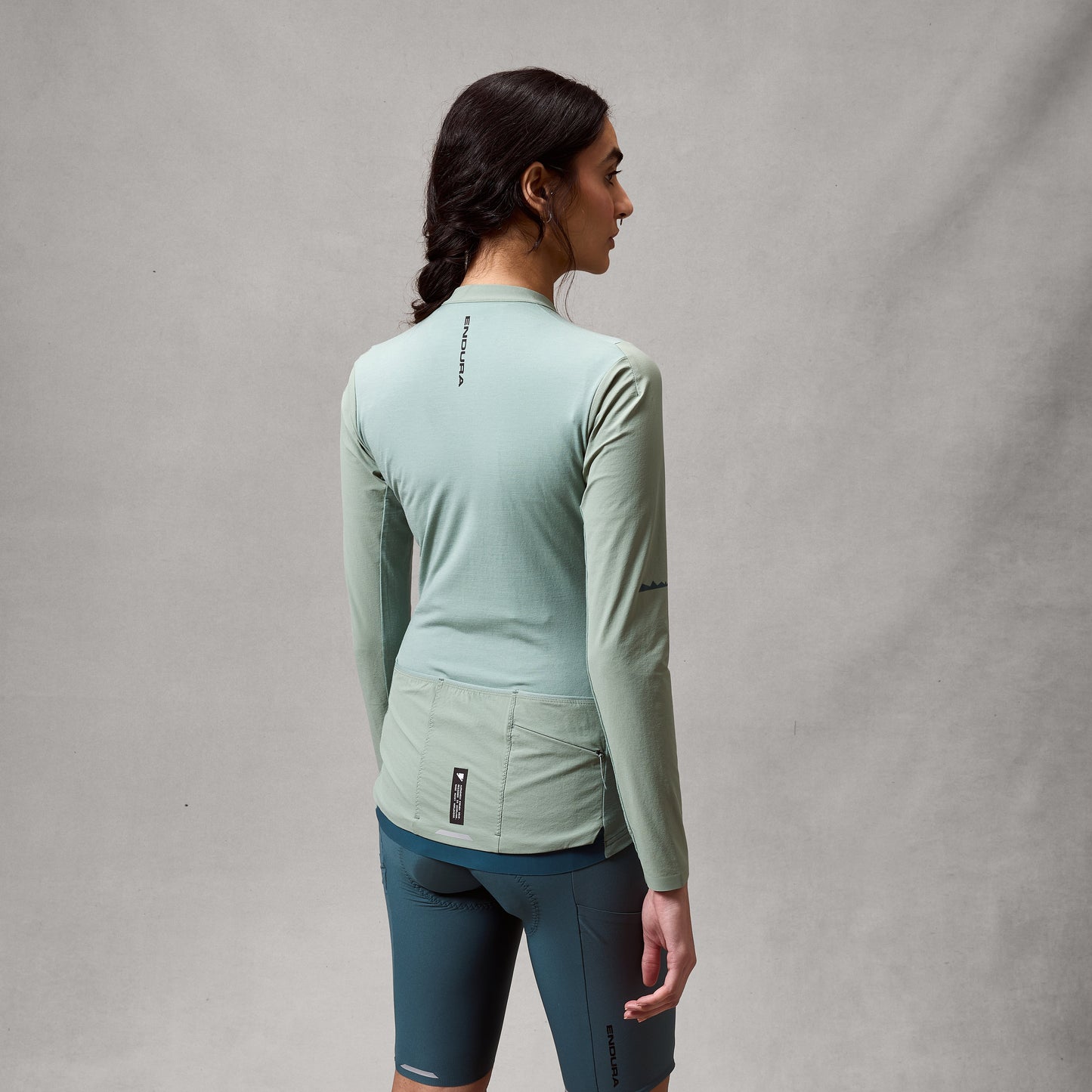 Maglia a maniche lunghe ENDURA ALLTRACK RIDE Donna Verde salvia
