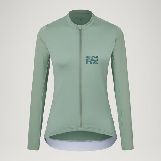 Maglia a maniche lunghe ENDURA ALLTRACK RIDE Donna Verde salvia