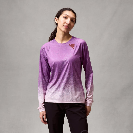 Maglia a maniche lunghe ENDURA SINGLETRACK PRINT ENP Donna Viola