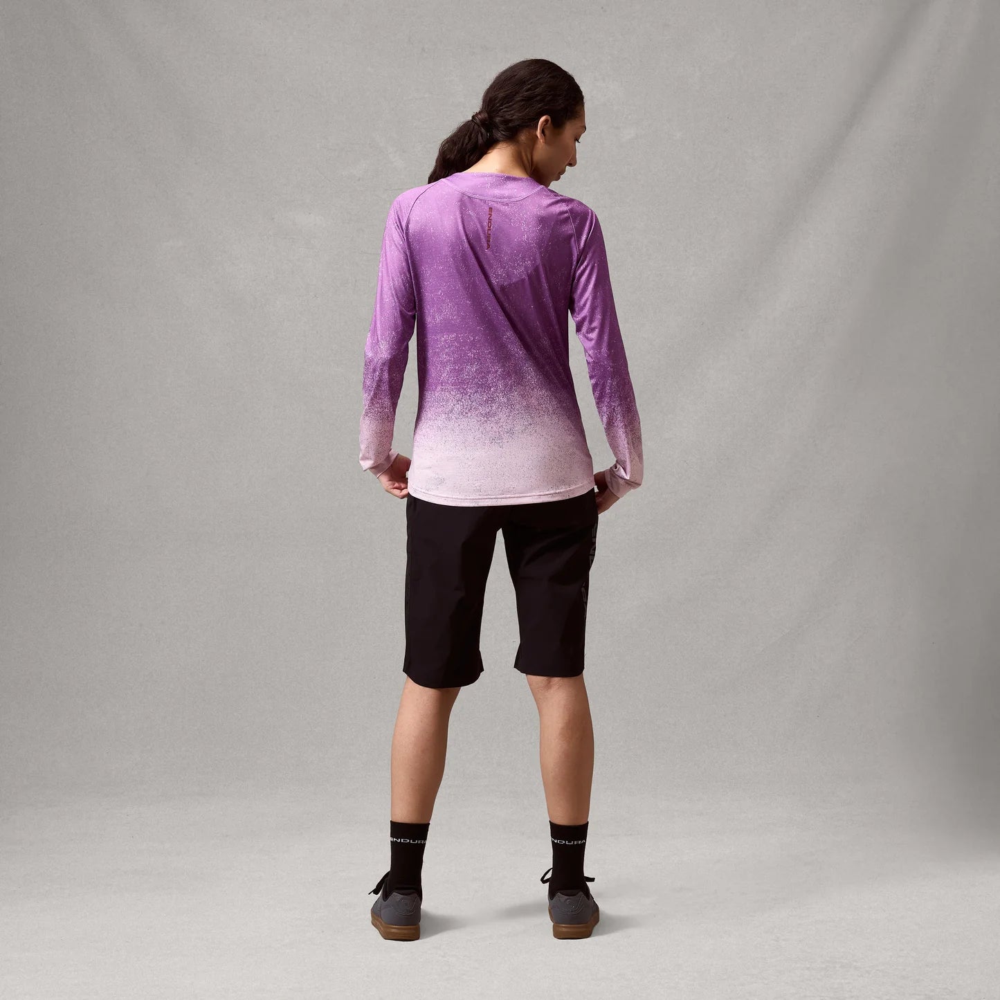 Maglia a maniche lunghe ENDURA SINGLETRACK PRINT ENP Donna Viola