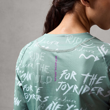 Maglia a maniche lunghe ENDURA SINGLETRACK PRINT Donna Verde salvia