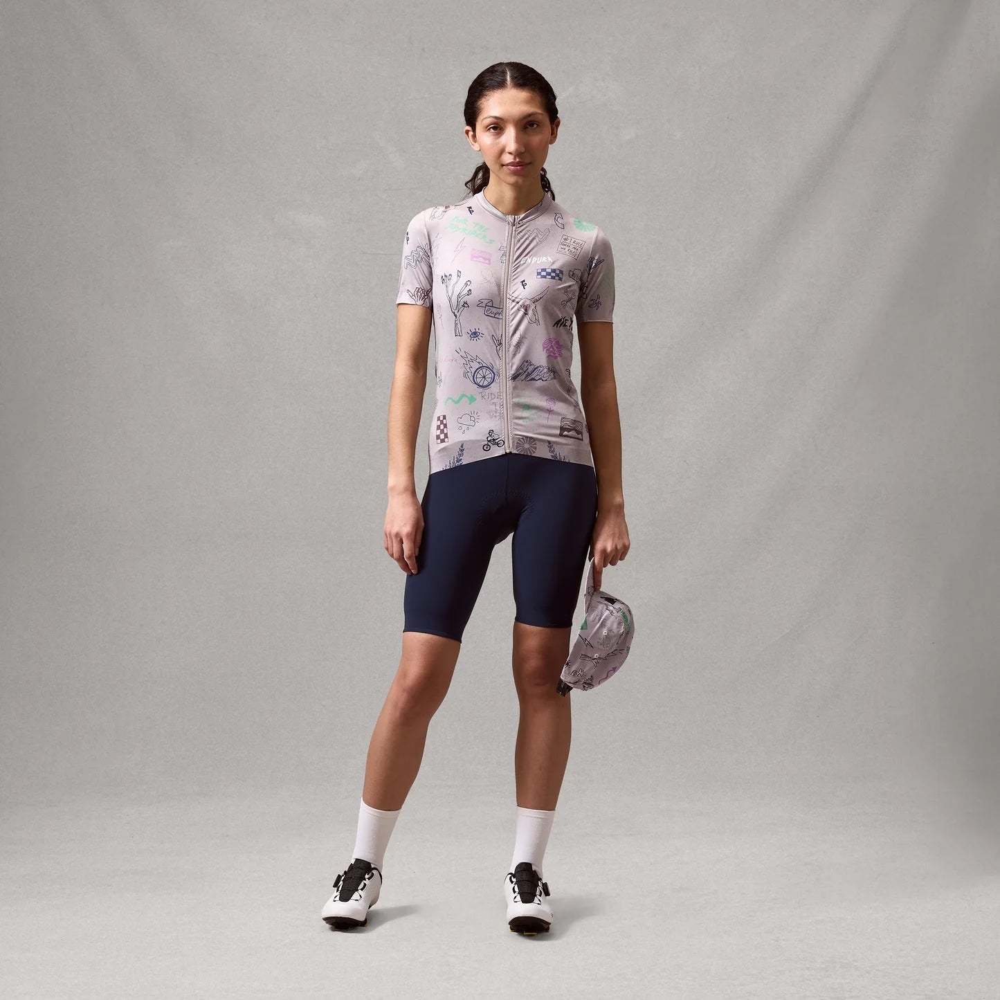 Maglia donna ENDURA PRO SL PRINT GTI a manica corta Titanium