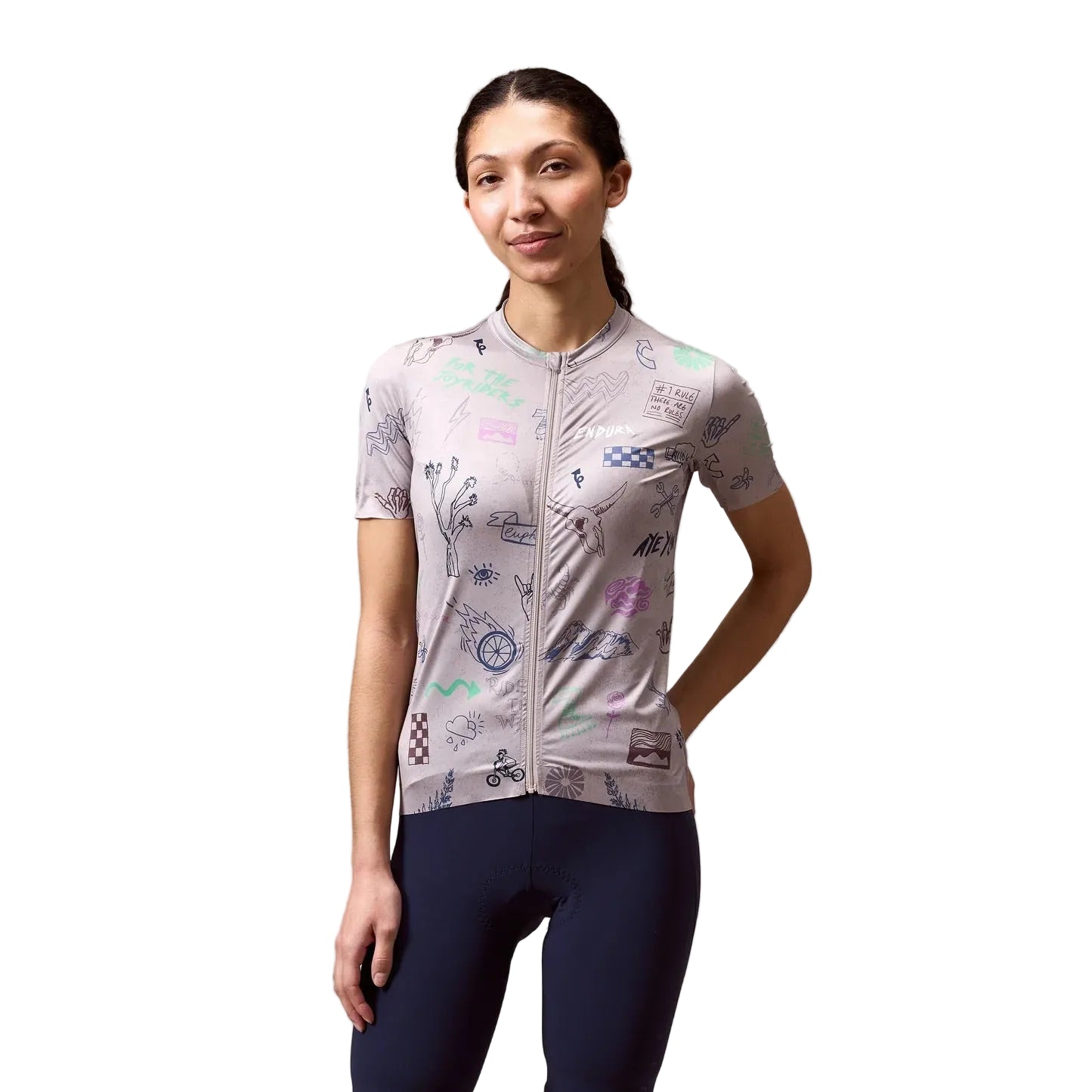 Maglia donna ENDURA PRO SL PRINT GTI a manica corta Titanium