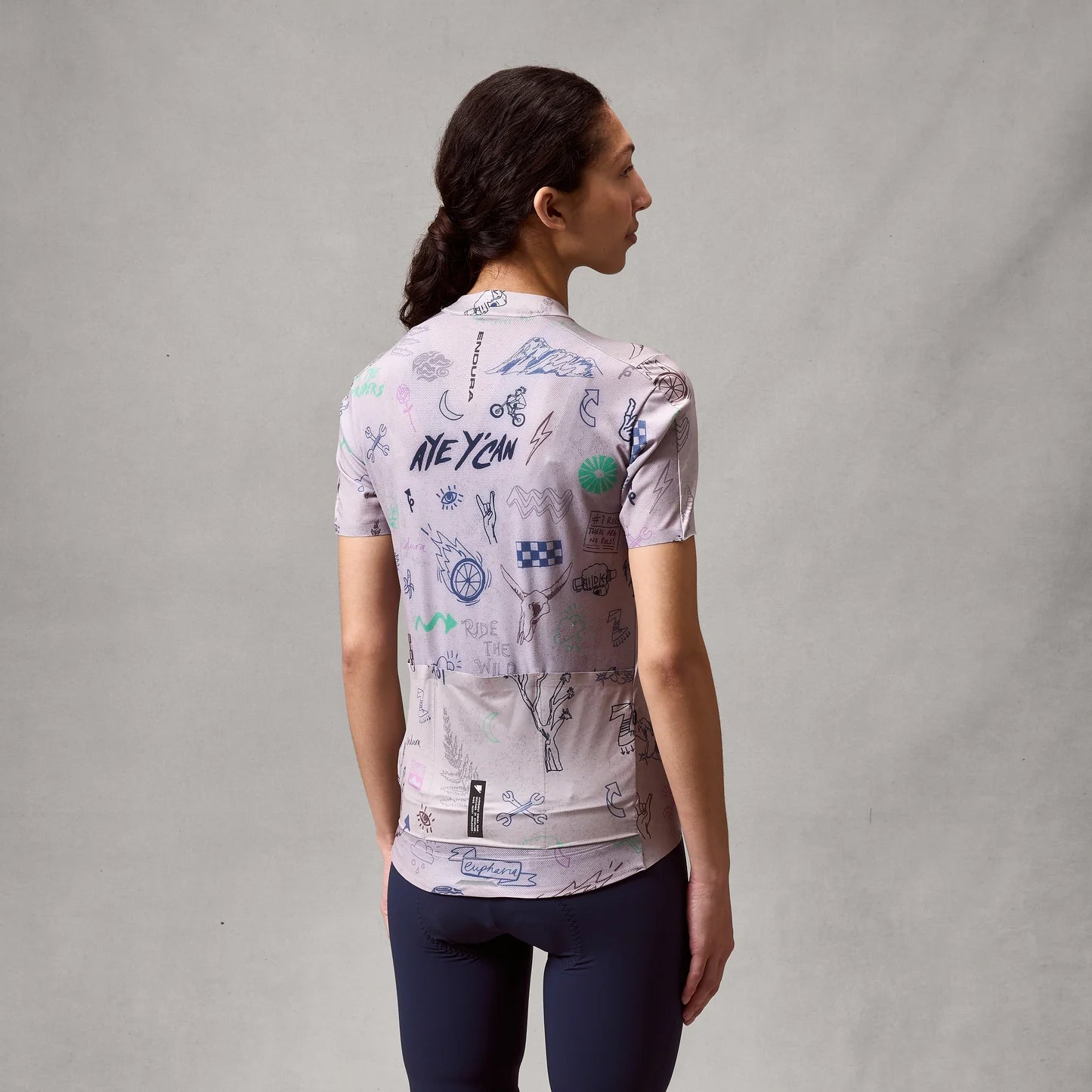 Maglia donna ENDURA PRO SL PRINT GTI a manica corta Titanium