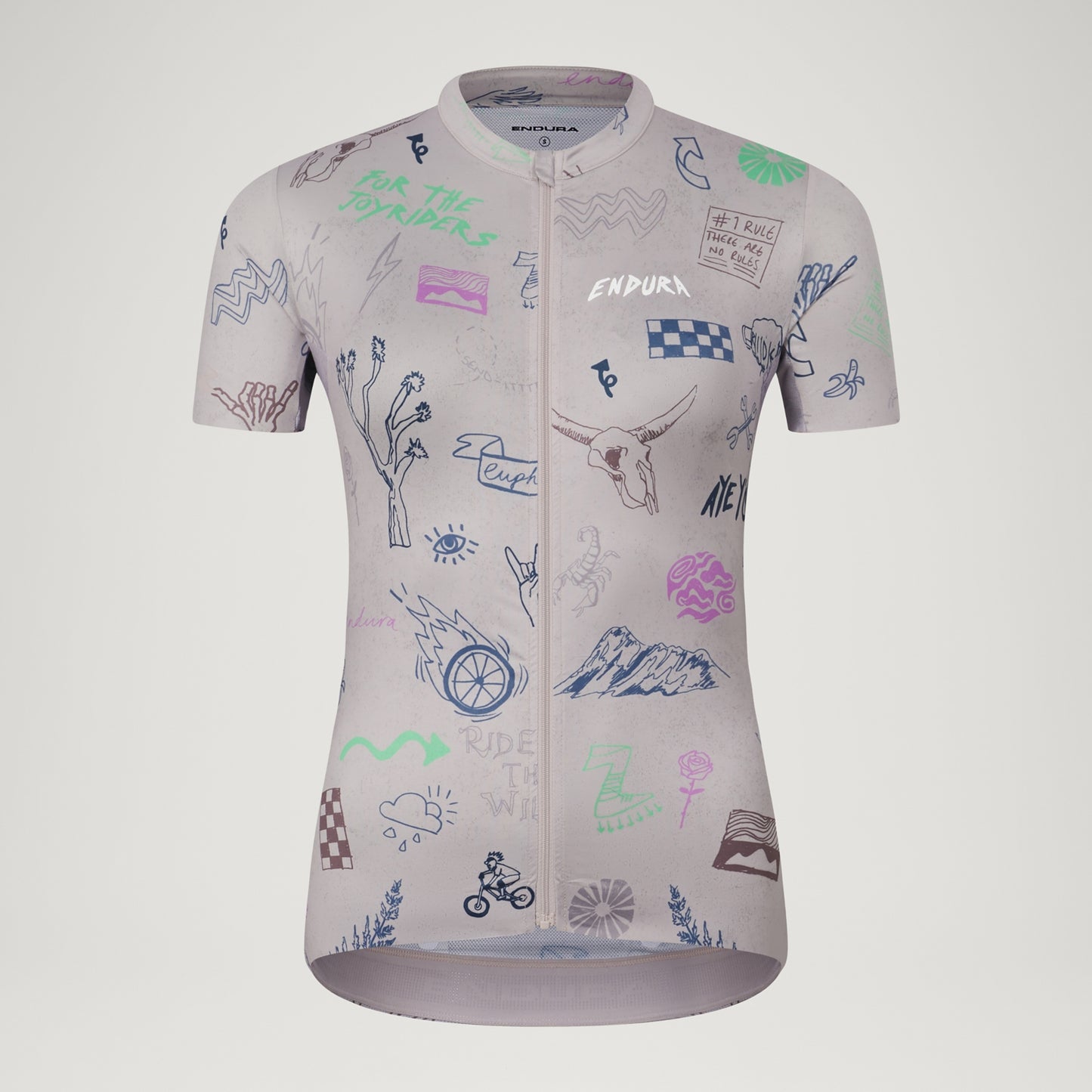 Maglia donna ENDURA PRO SL PRINT GTI a manica corta Titanium