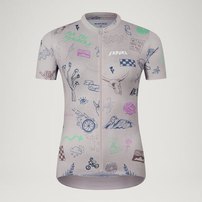 Maglia ENDURA PRO SL PRINT GTI Maniche Corte Donna Titanium