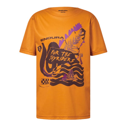 Maglia ENDURA SINGLETRACK CORE Junior Maniche Corte Arancione