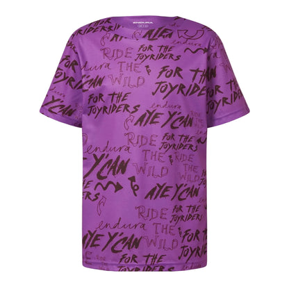 Maglia ENDURA SINGLETRACK CORE Junior Maniche Corte Viola
