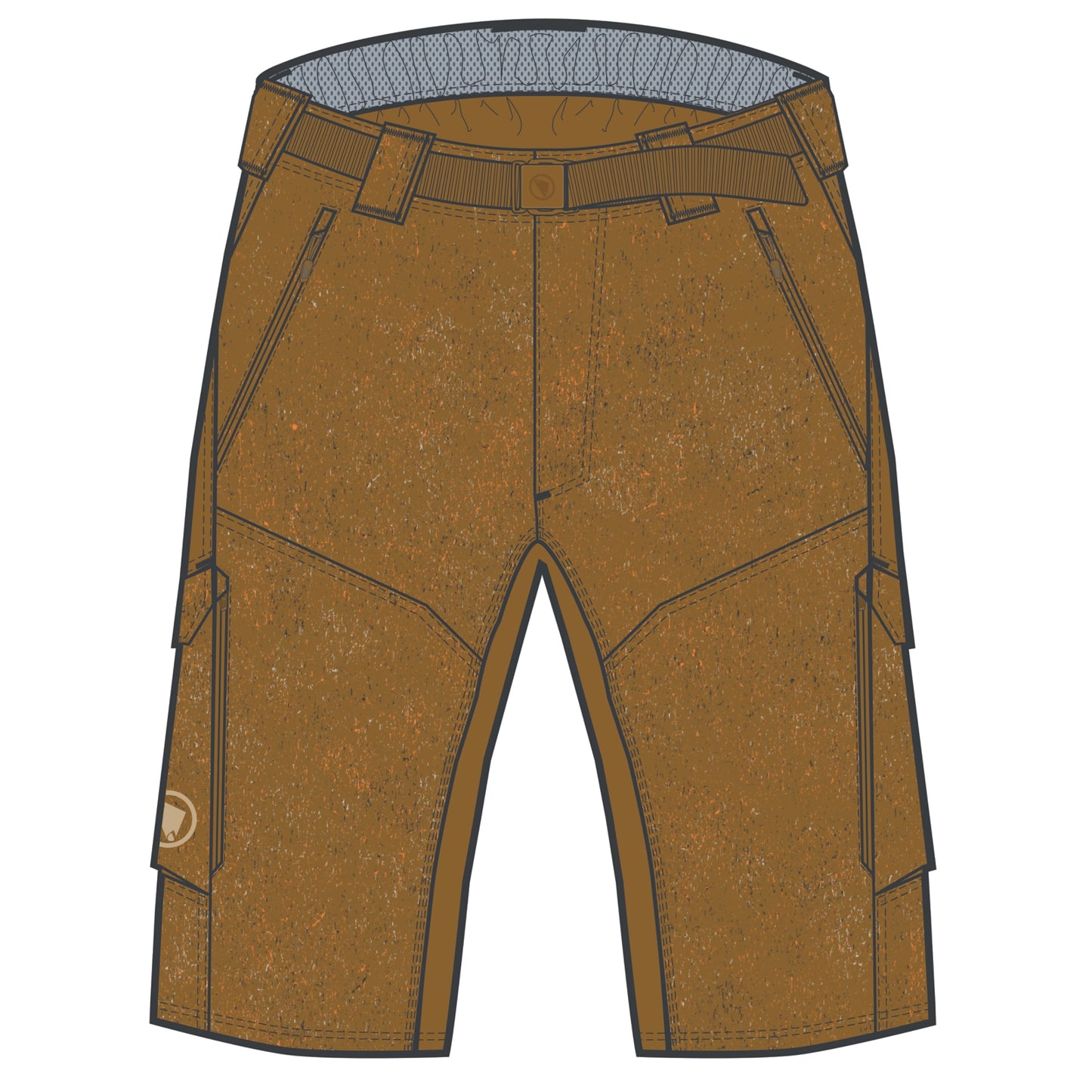 Pantaloncini da trail ENDURA HUMMVEE Bronzo