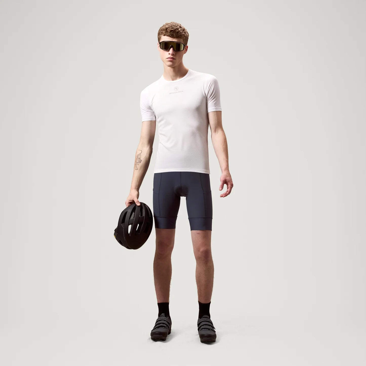 Pantaloncini ENDURA LOOP WAIST Carbon Grigio