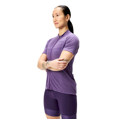Maglia ENDURA LOOP ZIPPED Maniche Corte Donna Viola
