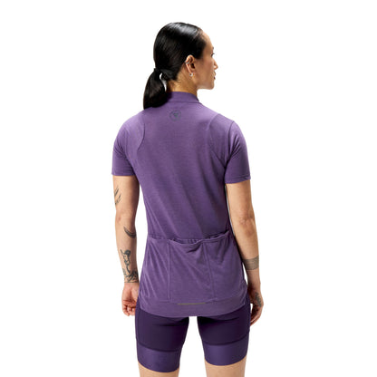 Maglia ENDURA LOOP ZIPPED Maniche Corte Donna Viola