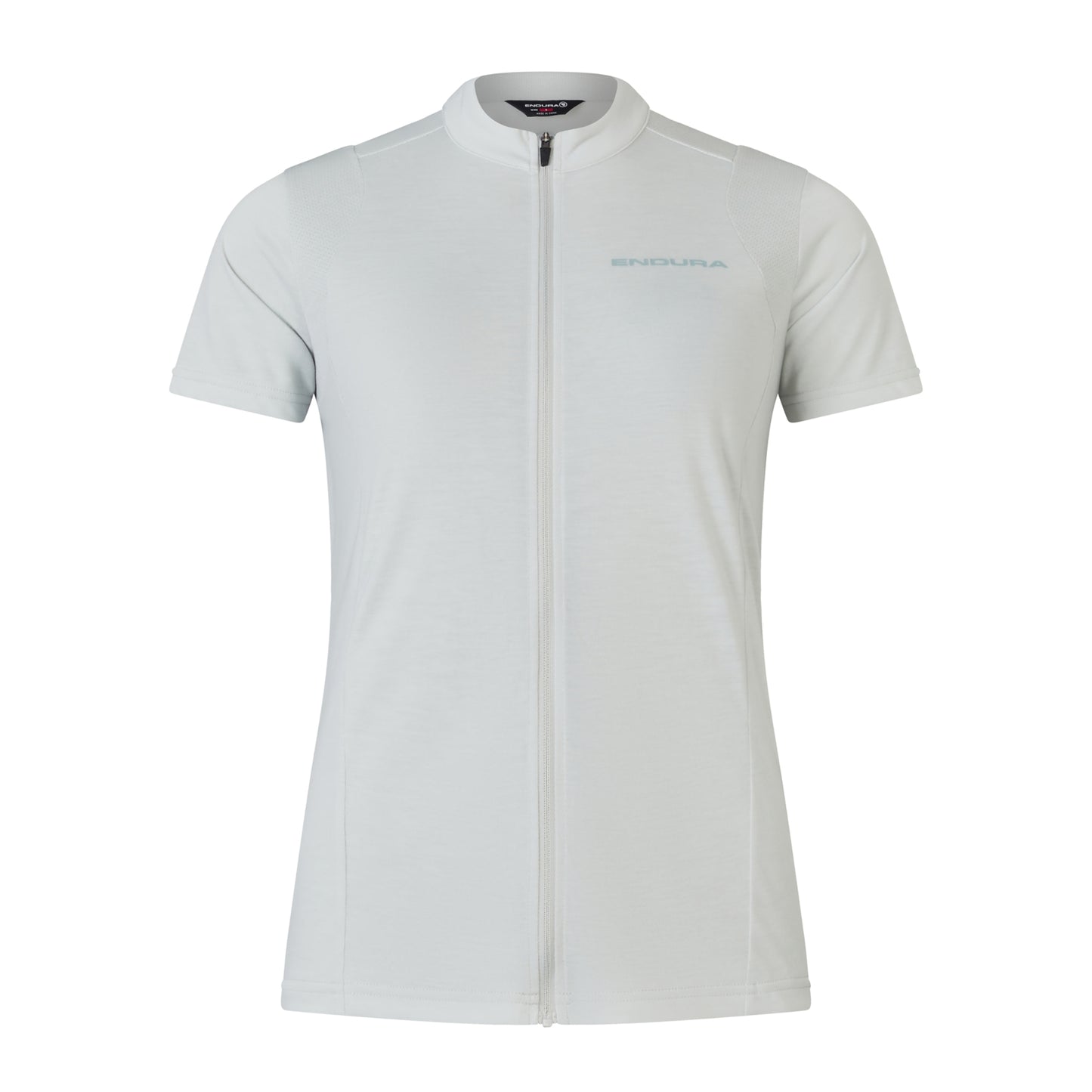 Maglia donna ENDURA LOOP ZIPPED a manica corta Grigio