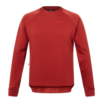 Maglia ENDURA SINGLETRACK FLEECE Maniche Lunghe Mattone