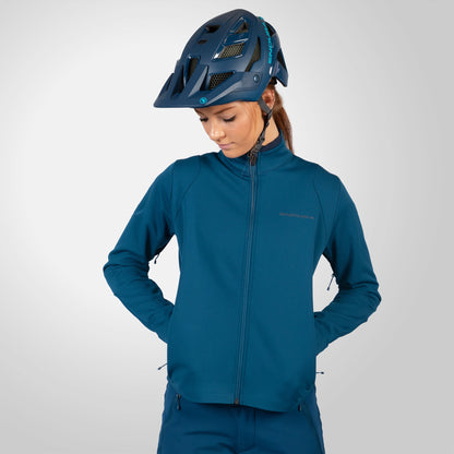 Giacca ENDURA SINGLETRACK SOFTSHELL Donna Blu