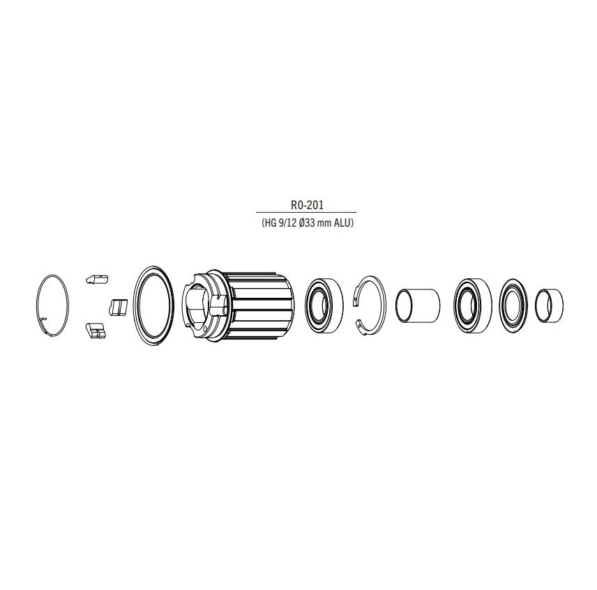 FULCRUM Corpo ruota libera tipo Shimano 10/11 velocità Alluminio #R0-201