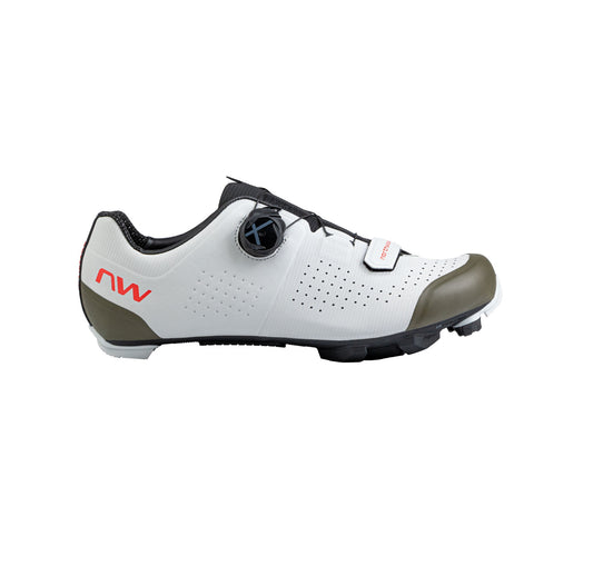 NORTHWAVE RAZER Grigio chiaro/Verde Scarpe da MTB XC/Gravel