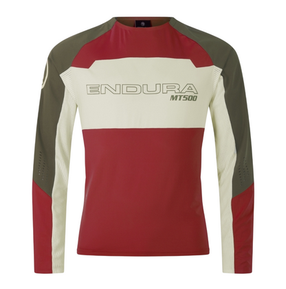 Maglia ENDURA MT500 BURNER LITE Maniche Lunghe Rosso