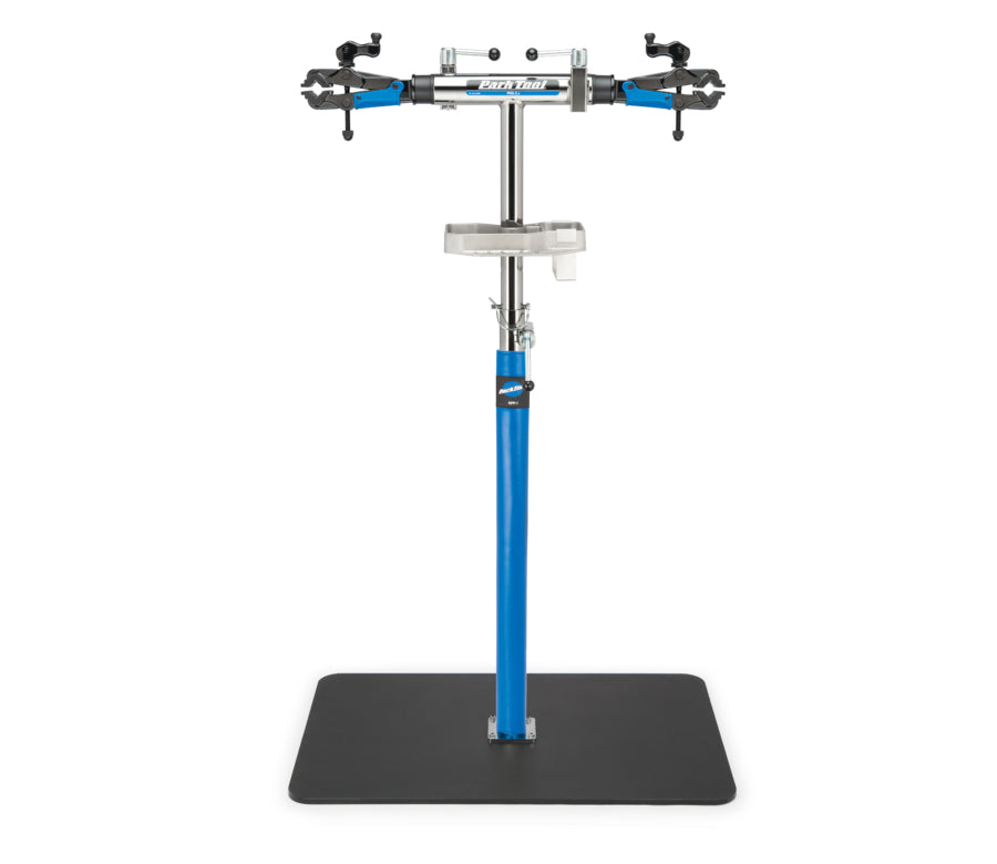 Park Tool RPP-1 montata su un cavalletto da officina PRS-2.2
