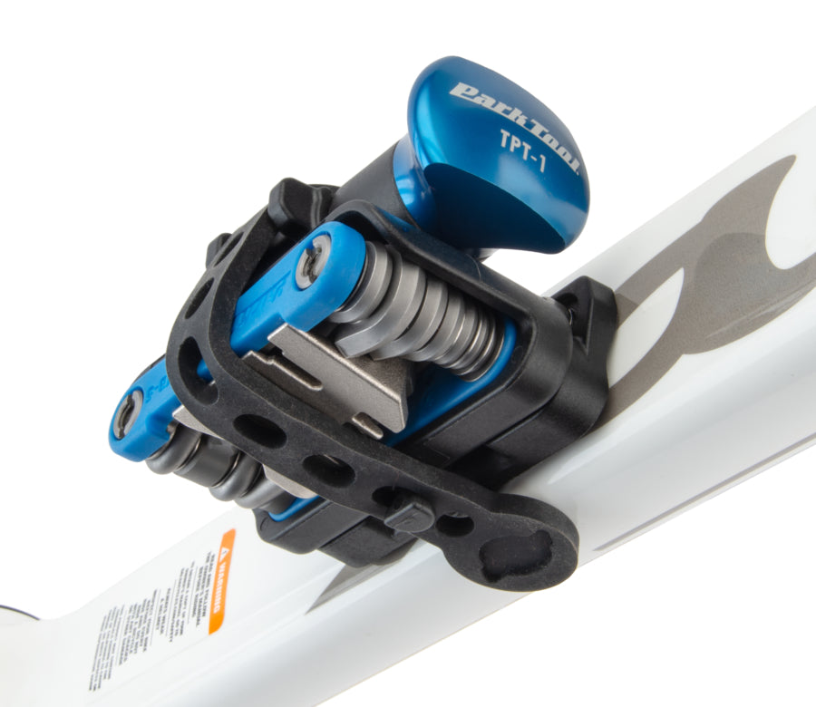 Park Tool RTP-1 fissato al telaio di una bicicletta