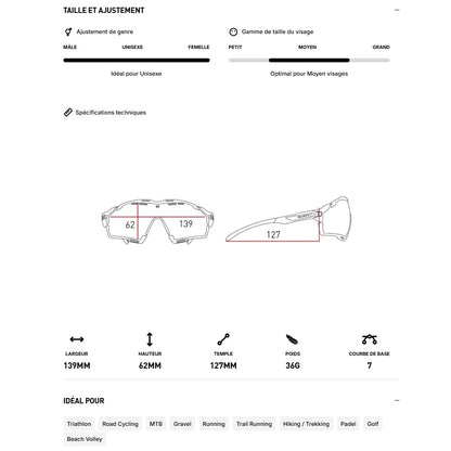 Occhiali RUDY PROJECT CUTLINE Crystal Ash Lenti RP Optics Multilaser Sunset
