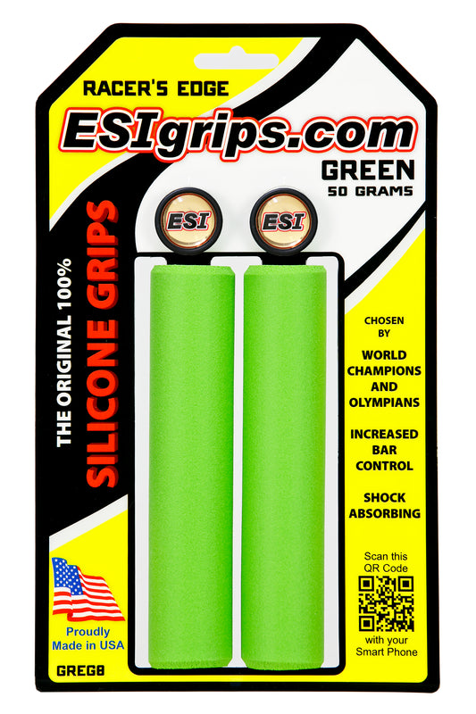 Manopole ESI RACER'S EDGE 130 mm Verde