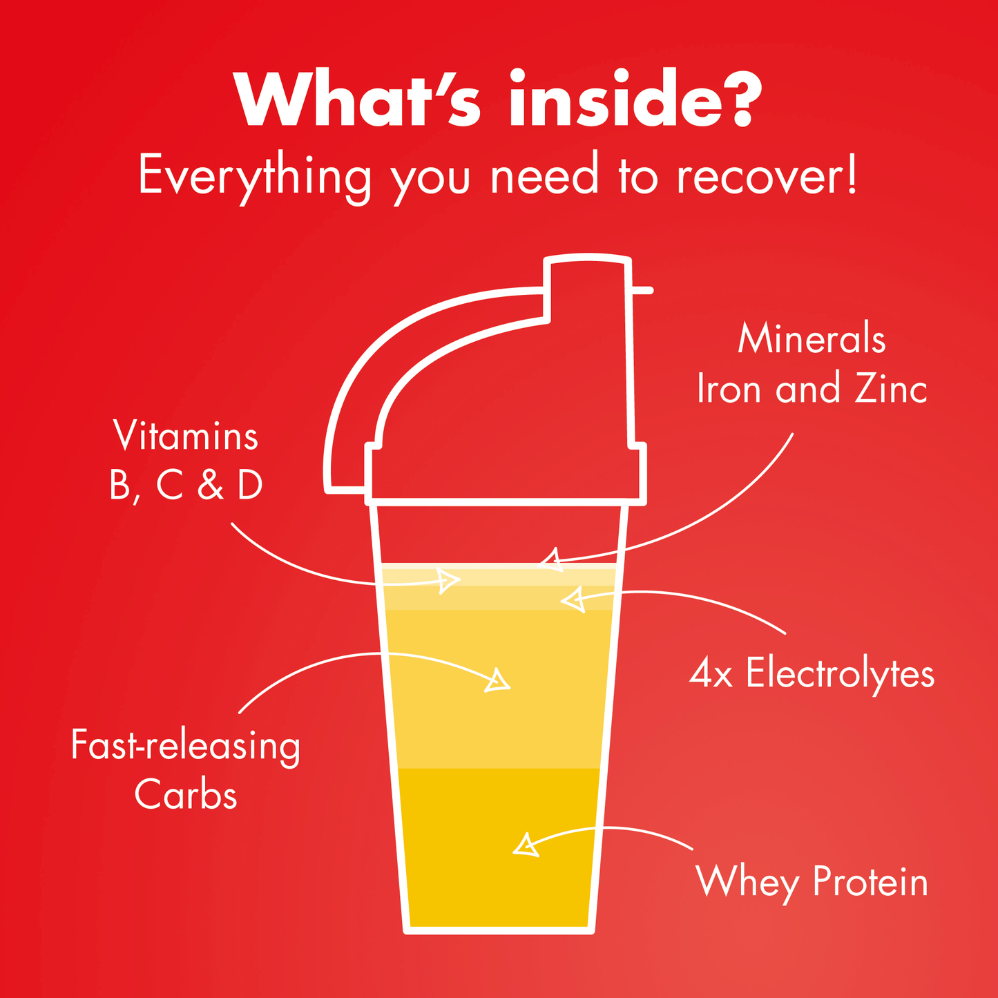 High5 RECOVERY DRINK (450 g) Frullato di banana e vaniglia