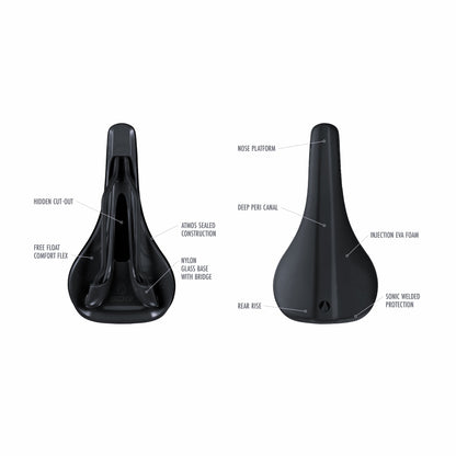 Sella SDG BEL-AIR V3 Rotaie Lux Alloy Nero/Bianco