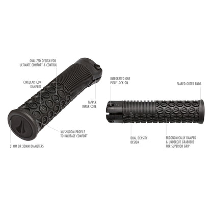 Grip SDG THRICE 136 mm Rosso