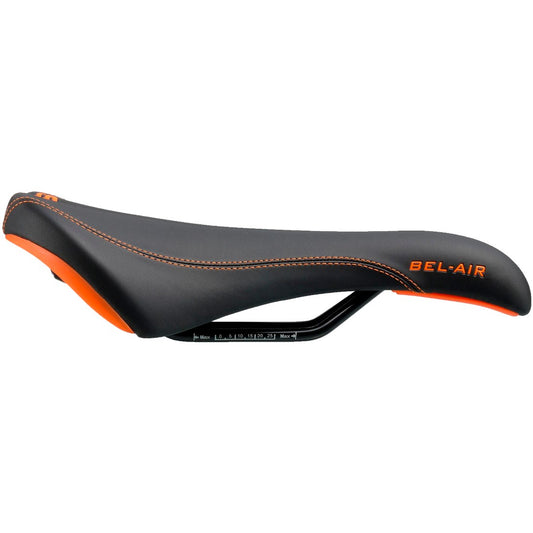 SDG BEL-AIR RL Sella con binari in acciaio nero/arancio