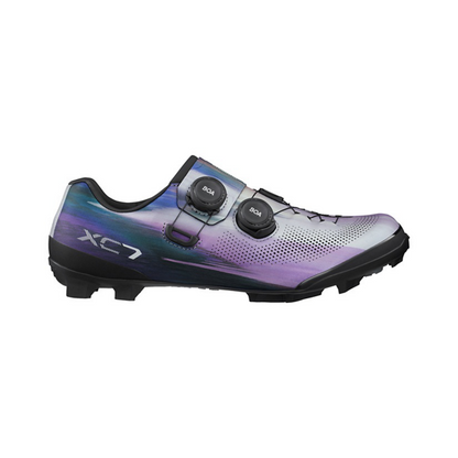 Scarpe MTB SHIMANO XC703 Butterfly argento/viola