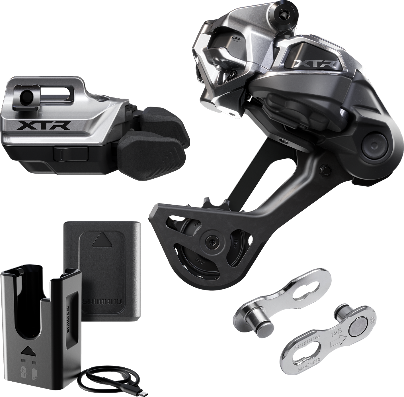 Kit di aggiornamento XTR Di2 M9250 SGS Gruppo leva a gabbia lunga