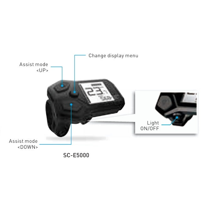 SHIMANO Steps SC-E5000 schermo I-Spec EV