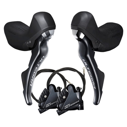Coppia di Leve e Pinze SHIMANO ULTEGRA R8020 2x11 Flat Mount Senza Disco