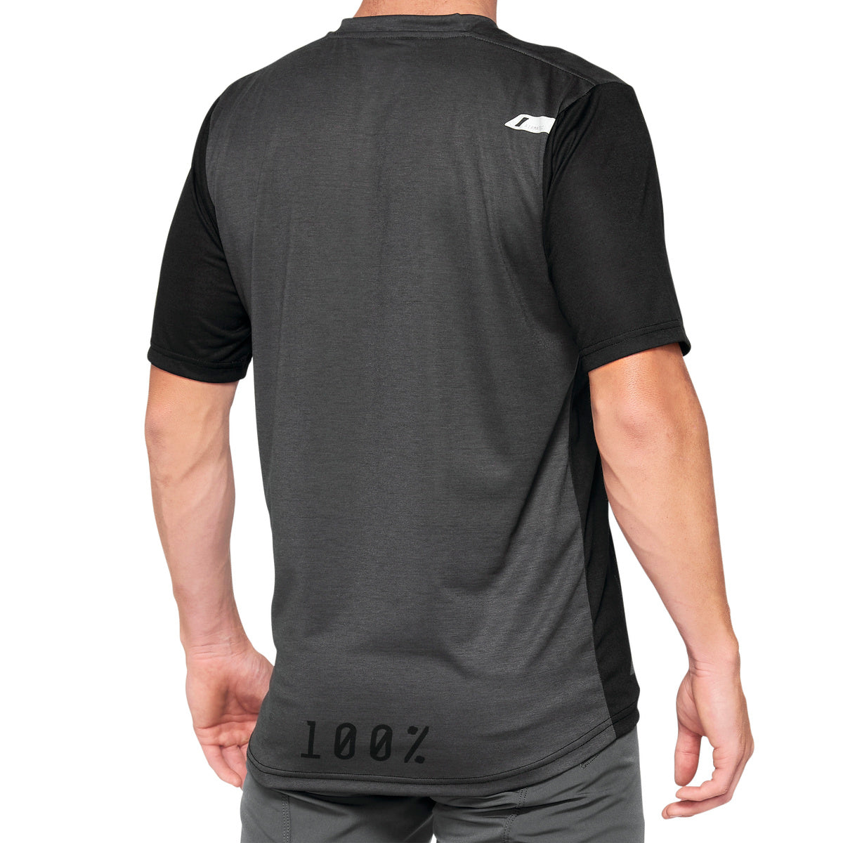 100% AIRMATIC Maglia a maniche corte nero/grigio