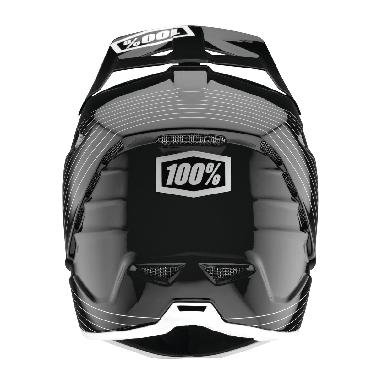 100% AIRCRAFT COMPOSITE Casco MTB Nero/Bianco